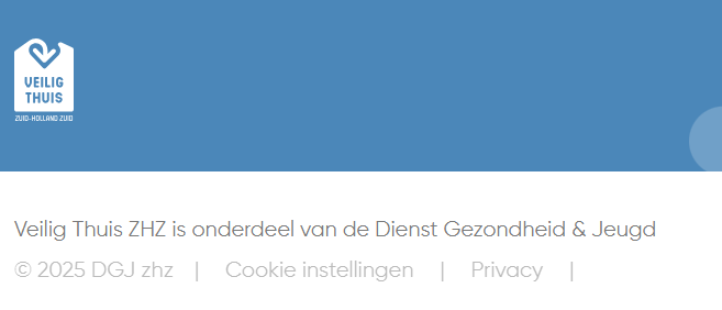 Screenshot opsomming in de footer